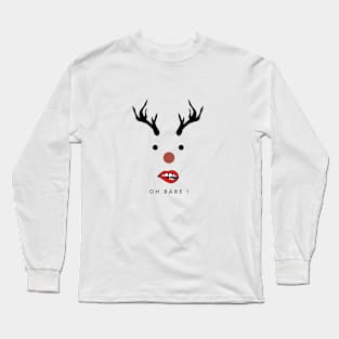 oh babe deer by mencarirejeki Long Sleeve T-Shirt